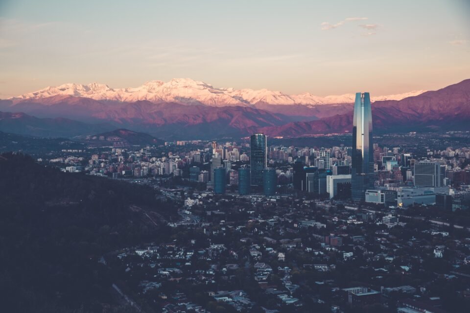 Vista panorámica de Santiago de Chile